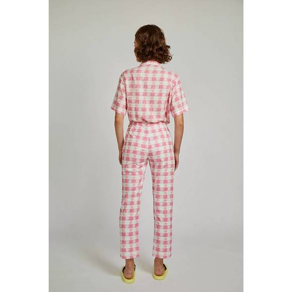 NEW RACHEL ANTONOFF birdie pant in pink tablecloth - Picture 2 of 3